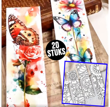 Allernieuwste.nl® 20 stuks Mandala & Bloemen Bladwijzer Set **