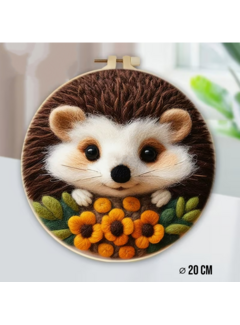 Allernieuwste.nl® DIY Naaldvilt Wolvilt Pakket – Egel