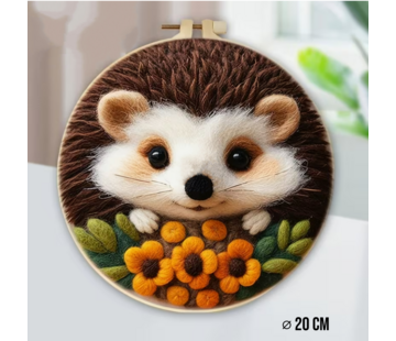 Allernieuwste.nl® DIY Naaldvilt Wolvilt Pakket – Egel