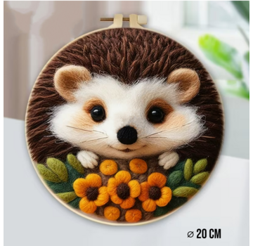 Allernieuwste.nl® DIY Naaldvilt Wolvilt Pakket – Egel