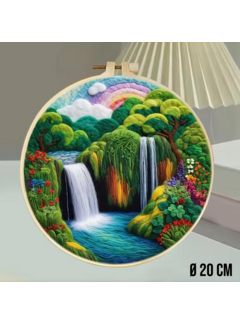 Allernieuwste.nl® DIY Naaldvilt Wolvilt Pakket – Waterval