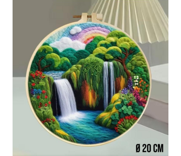 Allernieuwste.nl® DIY Naaldvilt Wolvilt Pakket – Waterval