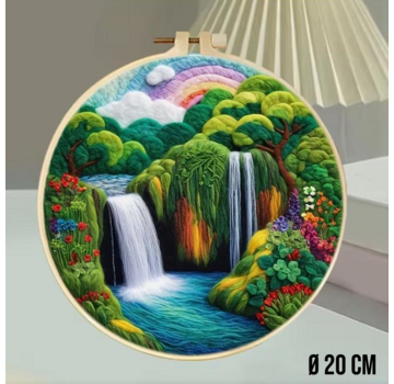 Allernieuwste.nl® DIY Naaldvilt Wolvilt Pakket – Waterval