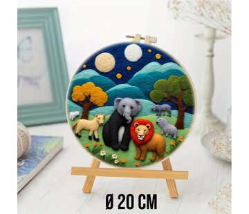 Allernieuwste.nl® DIY Naaldvilt Wolvilt Pakket – Fantasiedieren