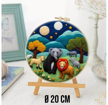 Allernieuwste.nl® DIY Naaldvilt Wolvilt Pakket – Fantasiedieren