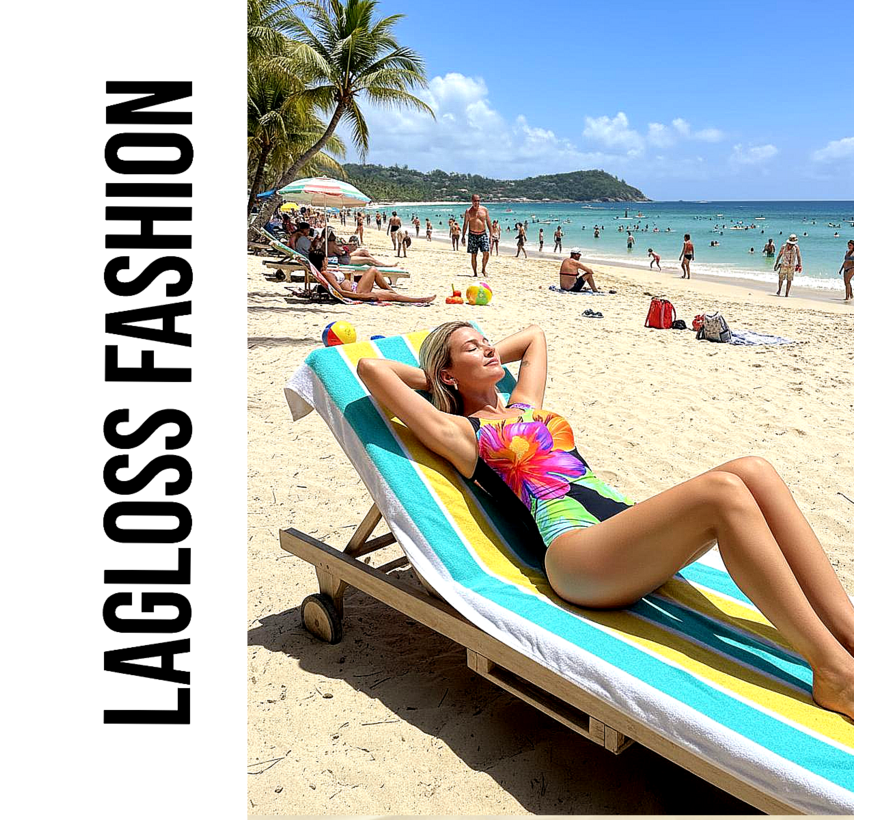 LaGloss® Dames Eendelig Kleurrijk Badpak – Rugloos Sportief Zwempak met Hoge Stretch & Sneldrogende Stof – Perfecte Pasvorm voor Strand, Zwembad & Vakantie – Maat XL