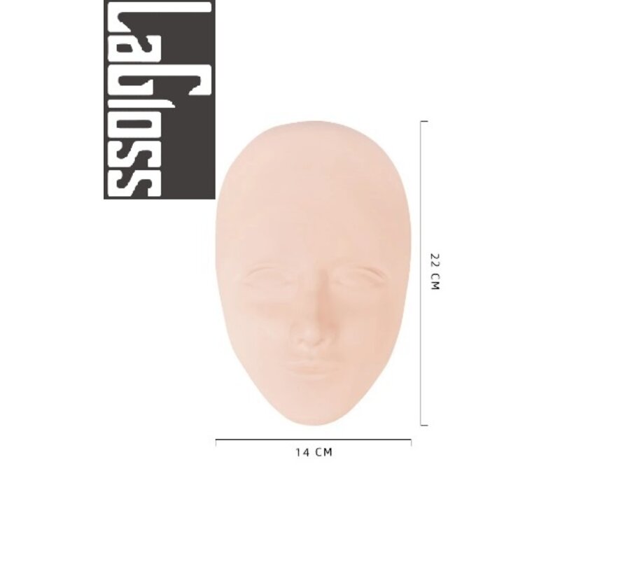 LaGloss® Realistische 5D Siliconen Gezicht Oefenbord voor Make-up, Wenkbrauwen, Oog Make-Up, Permanente Make-up
