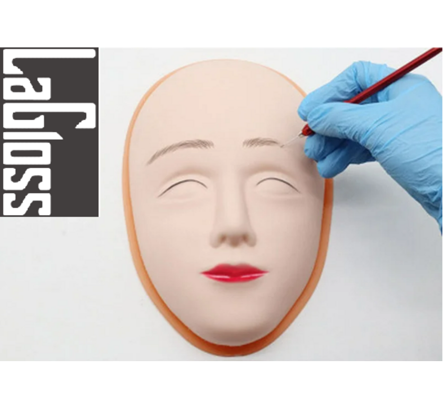 LaGloss® Realistische 5D Siliconen Gezicht Oefenbord voor Make-up, Wenkbrauwen, Oog Make-Up, Permanente Make-up