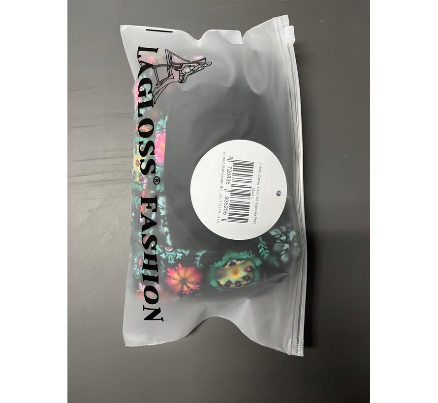 LaGloss® Dames Bikini Set – 2-delig Mandala Print – V-hals – Hoge Taille – Modieuze Zwemkleding Strandoutfit – Maat L