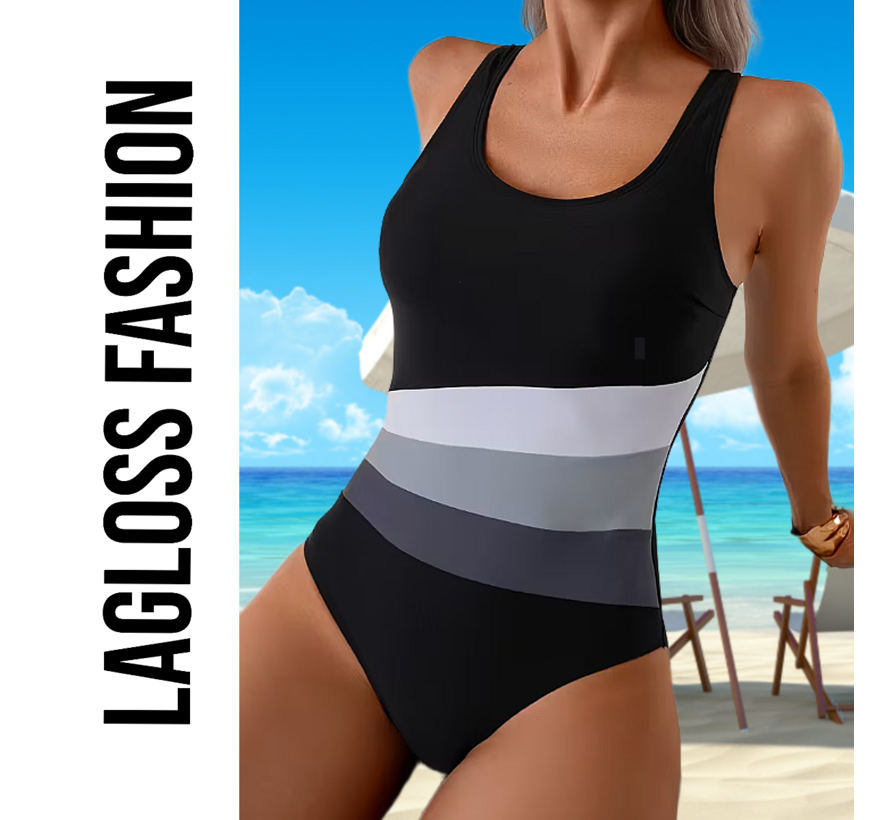 LaGloss® Elegant Eendelig Badpak voor Dames – Versterkte Cups met Verwijderbare Vulling - Sexy & Modieuze Zwemkleding -  Maat L