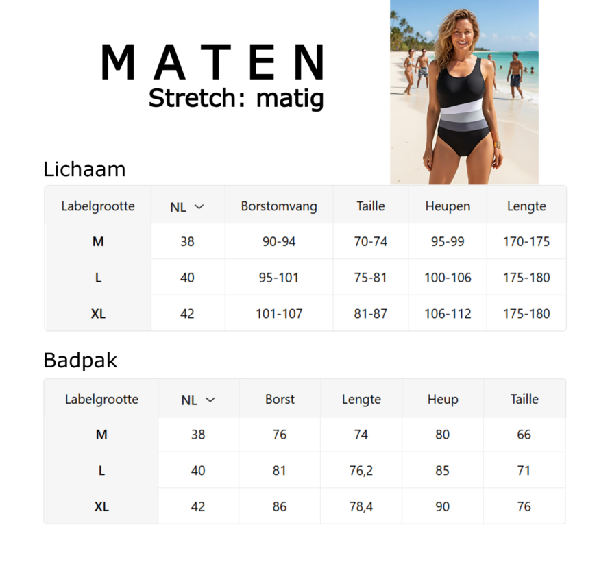 LaGloss® Elegant Eendelig Badpak voor Dames – Versterkte Cups met Verwijderbare Vulling - Sexy & Modieuze Zwemkleding -  Maat L