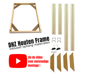 Allernieuwste.nl Houten Frame voor Canvas Doek - 80 x 120 cm