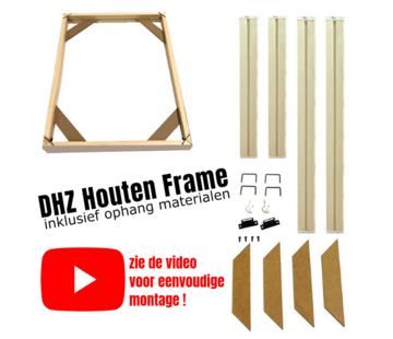 Allernieuwste.nl Houten Frame voor Canvas Doek - 75 x 120 cm