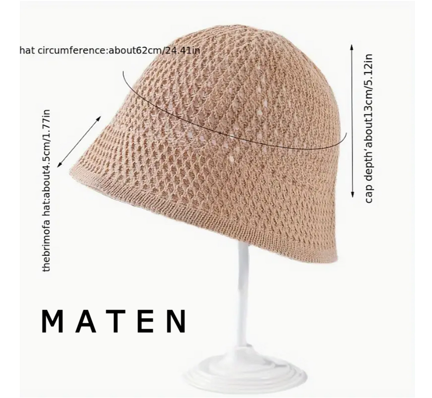 LaGloss® Zomer Strandhoed Roze – Ademende Gehaakte Dameshoed – One Size Fashion Accessoire