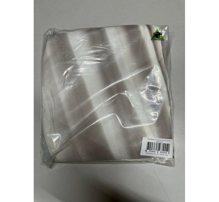 Allernieuwste® Urban Loft Wandkleed XL Wandtapijt Cruiseboot Uitzicht Op Zee Wanddecoratie Minimalisme Muurkleed Tapestry - Cruise Oceaan - 230 x 180 cm