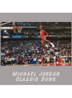 Allernieuwste.nl Canvas Schilderij Michael Jordan Classic Dunk - 50 x 70 cm