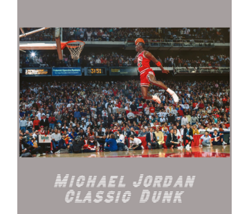 Allernieuwste.nl Canvas Schilderij Michael Jordan Classic Dunk - 50 x 70 cm