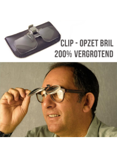 Allernieuwste.nl Clip On Loepbril - 200% Vergrotend **