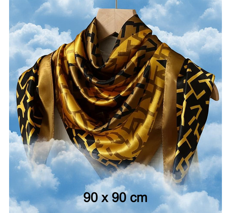 LaGloss® Vintage Paisley Sjaal Vierkant – Boheemse Sjaal Lente/Zomer -90 x 90 cm
