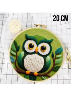 Allernieuwste.nl® DIY Naaldvilt Wolvilt Pakket – Uil