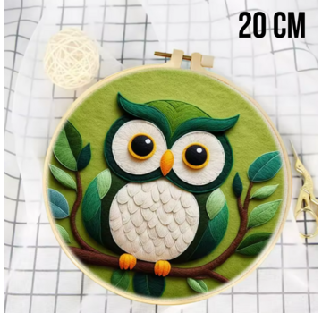 Allernieuwste.nl® DIY Naaldvilt Wolvilt Pakket – Uil