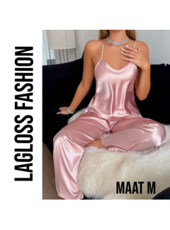 LaGloss Roze Dames Pyjama Set – Maat M