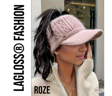 LaGloss Fleece Gevoerde Dames Baseballpet - Roze