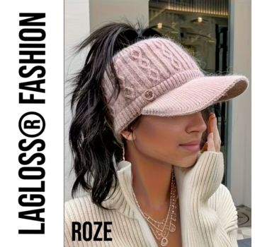 LaGloss Fleece Gevoerde Dames Baseballpet - Roze