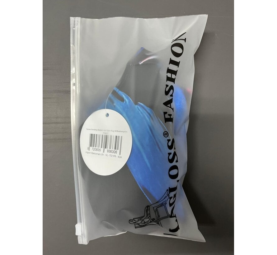 LaGloss® Dames Eendelig Badpak met Open Rug & Bloemenprint – Comfortabele Zomer Strandoutfit - Hoge Stretch Zwemkleding - Maat S