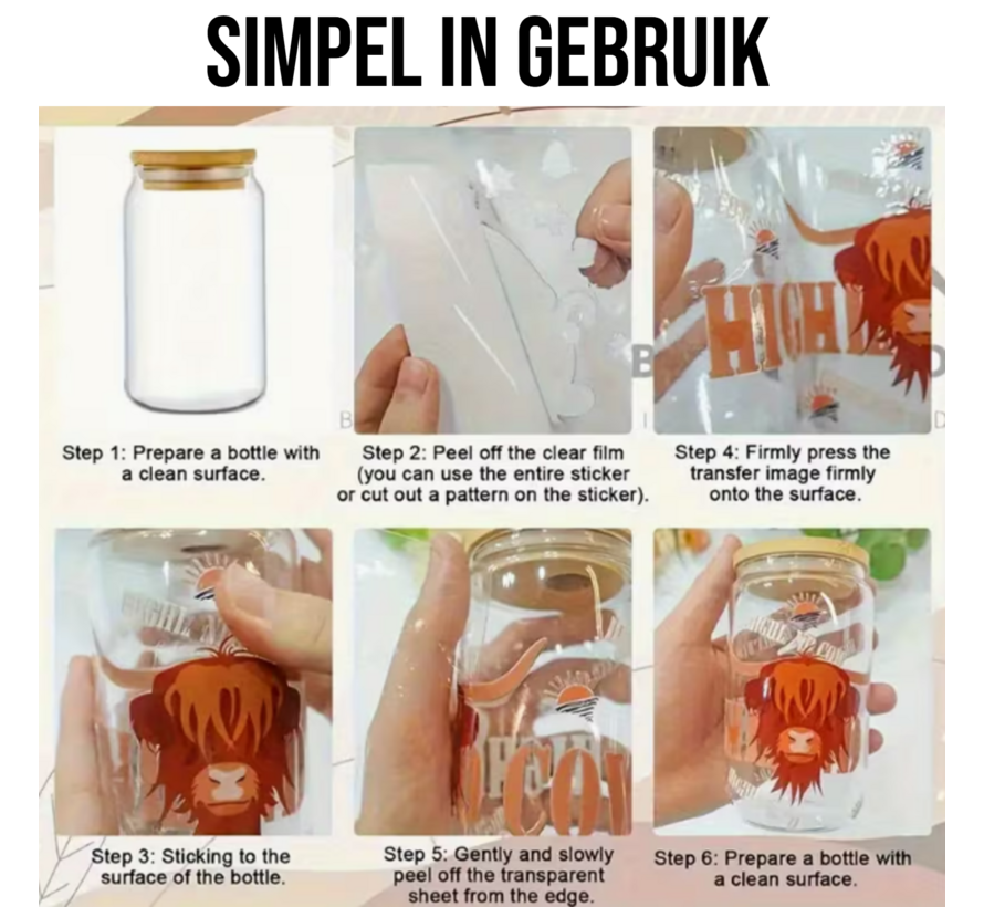 Set 12 Stuks Lente Wilde Bloemen Transfer Stickers – UV DTF voor Mokken, Glazen, Laptop, Lunchtrommel, Raamhanger – Creatief Decoratief