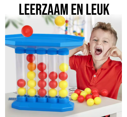 Allernieuwste.nl® Bouncing Ball Stuiterspel met 4 Ballen – Actief & Educatief Speelgoed voor Kinderen