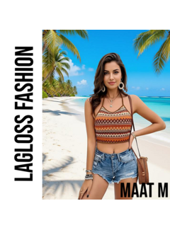 LaGloss Vintage Boho Sexy Tanktop – Halternek – Maat M