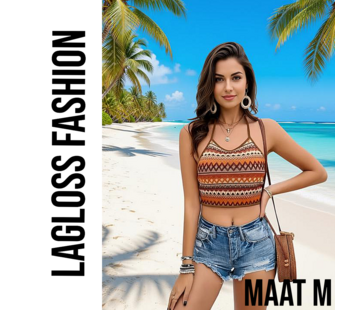 LaGloss Vintage Boho Sexy Tanktop – Halternek – Maat M