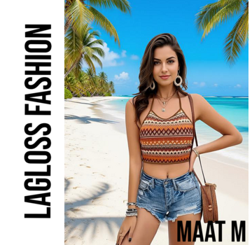 LaGloss Vintage Boho Sexy Tanktop – Halternek – Maat M