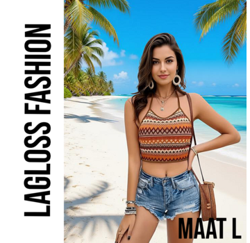 LaGloss Vintage Boho Sexy Tanktop – Halternek – Maat L