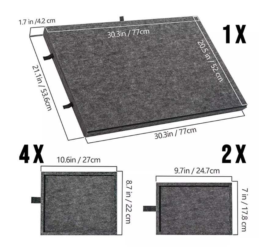 Allernieuwste.nl® Legpuzzel Bord met 6 Lades – Puzzel Organizer & Puzzeltafel – Donkergrijs