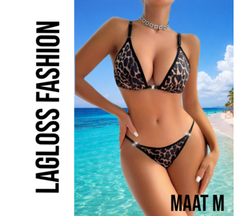 LaGloss Luipaardprint BH-set - Maat M