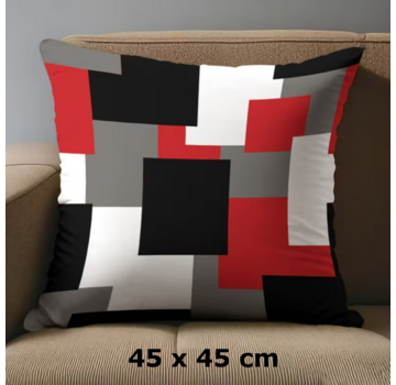 Allernieuwste.nl Kussenhoes Geometrische Patroon – 45 x 45 cm