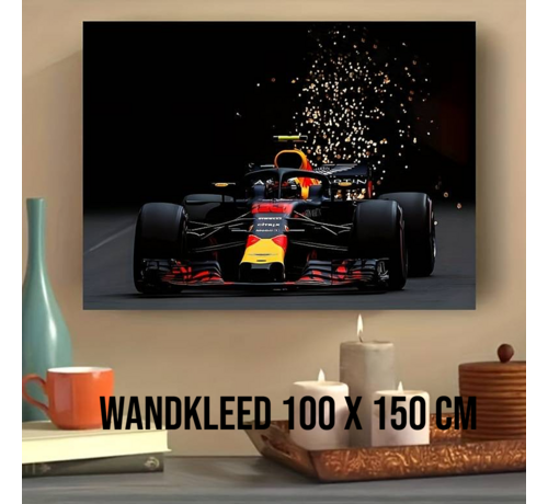 Allernieuwste.nl Allernieuwste.nl® Wandkleed Red Bull Racing F1 Formule 1 - Autosport F1 Racewagen - - Wandtapijt Wanddecoratie Muurkleed Tapestry – Kleur - 100 x 150 cm