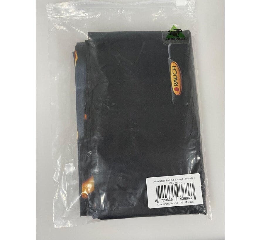 Allernieuwste.nl® Wandkleed Red Bull Racing F1 Formule 1 - Autosport F1 Racewagen - - Wandtapijt Wanddecoratie Muurkleed Tapestry – Kleur - 100 x 150 cm