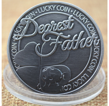 Allernieuwste.nl® Dearest Father Herdenkingsmunt - Verzilverd - Ø 40 mm **