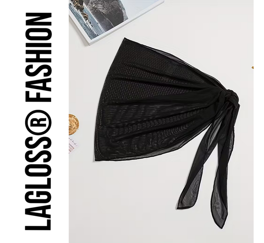 LaGloss® Cover-Up Rok Zwart – Sexy Omslagdoek Strandrok voor Dames – One Size