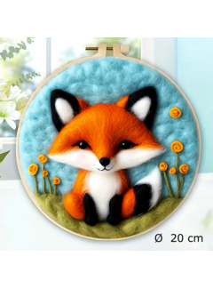 Allernieuwste.nl® DIY Naaldvilt Wolvilt Pakket – Vosje