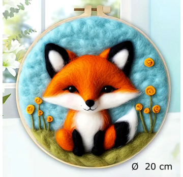 Allernieuwste.nl® DIY Naaldvilt Wolvilt Pakket – Vosje