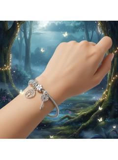 LaGloss Boho Bedelarmband Verzilverd