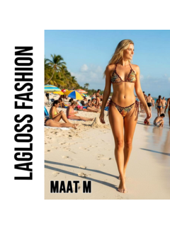 LaGloss 2-Delig Sexy Luipaardprint Bikini set Zwart Bruin – Maat M