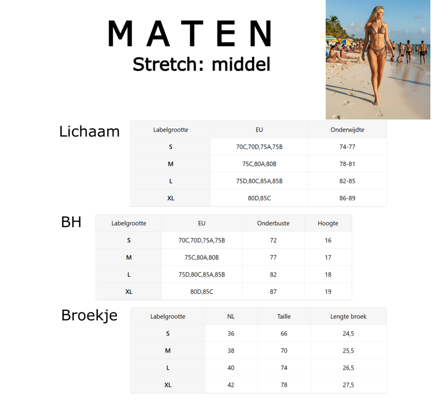 LaGloss® 2-Delig Sexy Luipaardprint Bikini set Zwart Bruin - Verstelbaar – Zomermode – Strandmode – Maat L