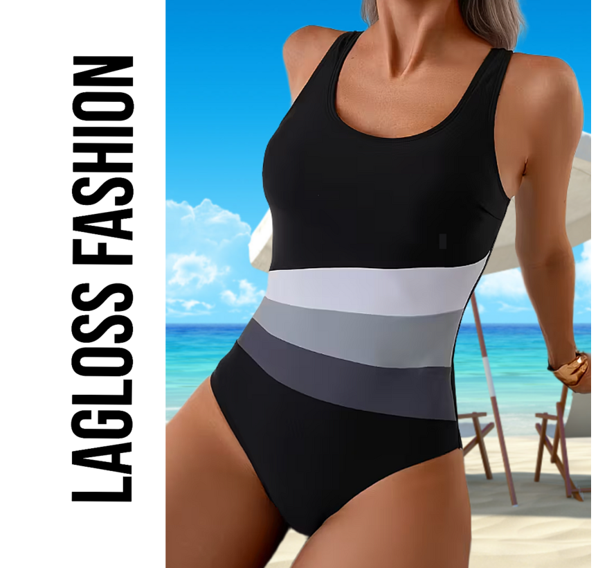 LaGloss® Elegant Eendelig Badpak voor Dames – Versterkte Cups met Verwijderbare Vulling - Sexy & Modieuze Zwemkleding -  Maat XL