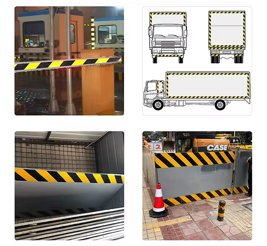 Rol Reflecterende Tape Stickers Veiligheidstape Rood Geel - 50mmx3mtr - Waterdicht Reflector Plakband