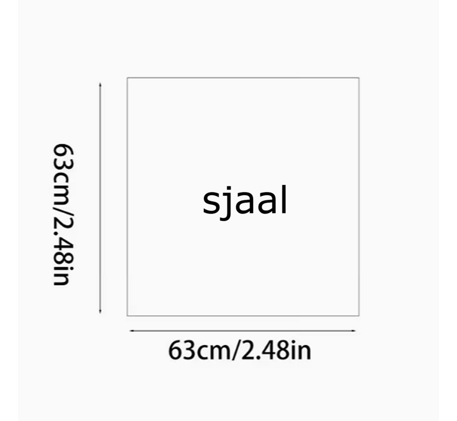 LaGloss® Elegante Vierkante Dames Sjaal Transparant Blauw Oranje – 63 x 63 cm